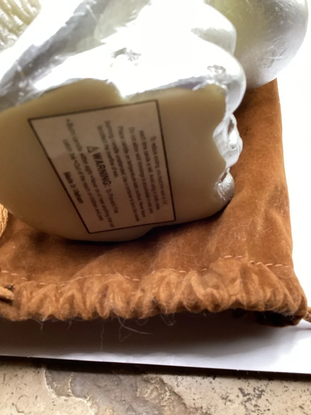 Authentic Indiana Jones Golden Fertility Idol Candle & Pouch The Lost Temple